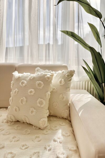 best house decor غطاء وسادة بوم بوم 2 قطعة