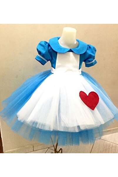 Füsun Altın Alice Harikalar Diyarında Kız Çocuk Kostüm