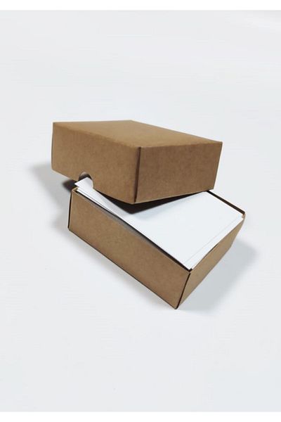 KurumsalMatbaa White Business Card Blank 5.5 X 7.5 cm (200) Boxed (0.24 kg)