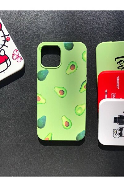 izzytech غلاف هاتف بتصميم الأفوكادو متوافق مع هاتف iPhone 12 Pro Max ومقاوم ل...