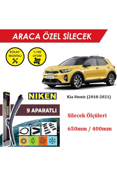 MeyZone Kia Stonic Ön Cam Silecek Takımı (2018-2021)