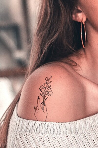 BP Tattoo Dolce 3 Parça Gerçekçi Çiçek Dövmesi