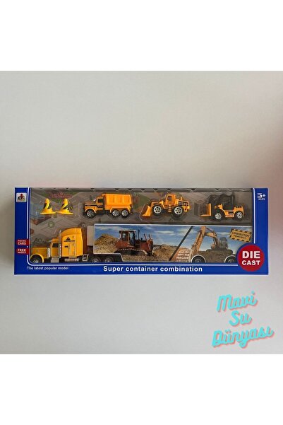 Cansu Metal Kutulu Sarı Tır Seti - Mavi Su Dünyası