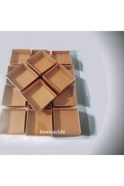 BOXSTATION 6x6x3 Asetat Kapaklı Kraft Kutu 50 Adet