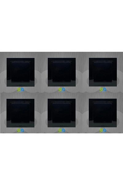 ELBİ Zena Key Frame 6 Pieces Black