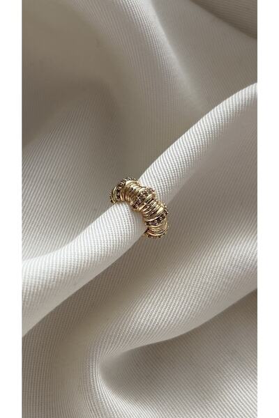 Vi store Altın Kaplama Taşlı Zen Earcuff