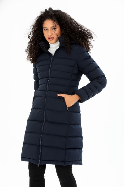 G-FOX Women's Long Removable Hooded Padded Water Repellent Puffer Jacket 8640
