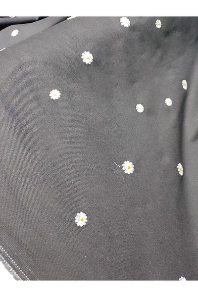 Denim Daisy Flower Κεντημένο ύφασμα τζιν Κεντημένο ύφασμα τζιν 8009 170"170 Μέγεθος