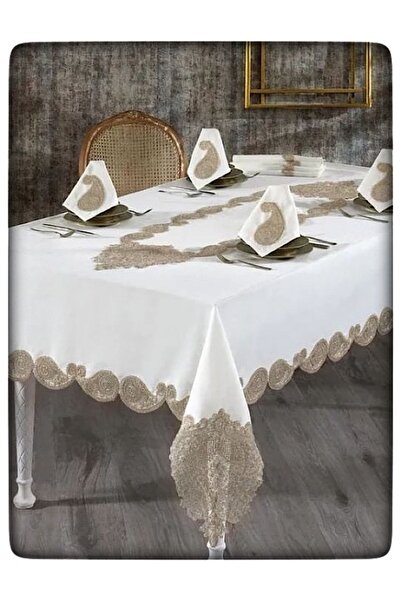 ÇeyizHan طقم أواني طعام كتان (LINEN) - 26 قطعة