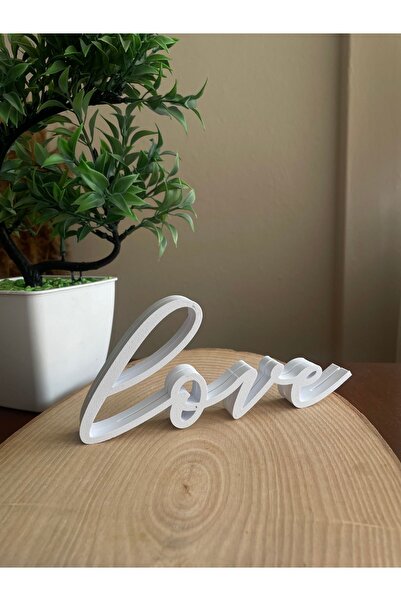 The Plasti Love Written Photo Holder Frame White