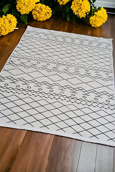 ALTUN CARPET Σονίλ Κίρεμ - Υφαντό χαλί, Μοντέρνα βαμβακερή βάση, Ύφασμα για τ...
