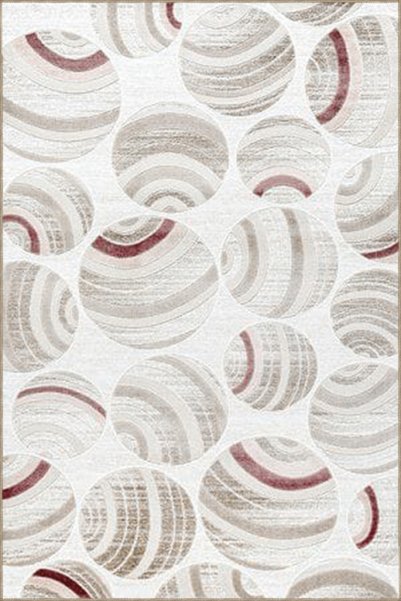 Rugs Modern Halı Covor decorativ modern cu temă gri-bej, cu model abstract în...