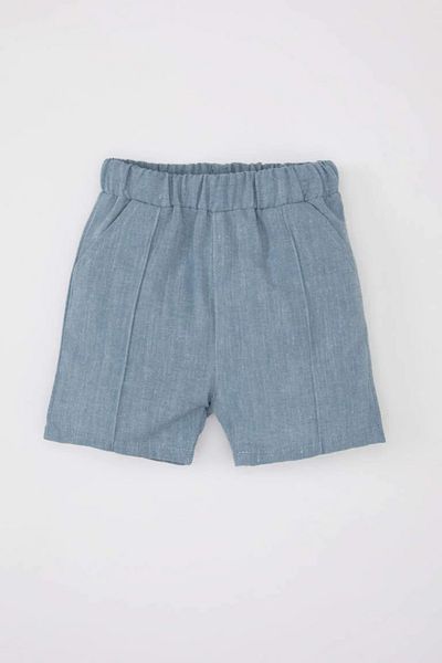 DeFacto 2-Piece Set of Poplin Shirt and Shorts for Baby Boy