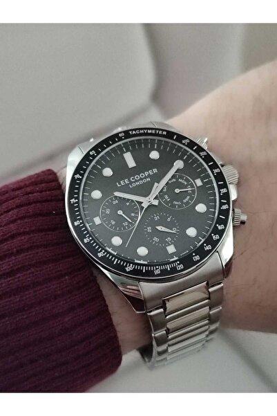 Lee Cooper LC07829-350 ساعة يد رجالية سوار فولاذي 1866