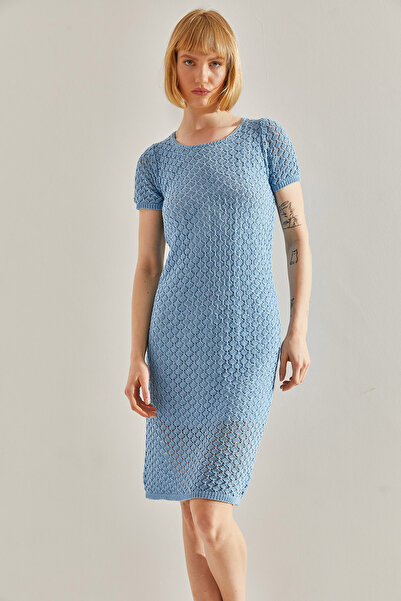 Bianco Lucci Rochie de dama ajurata - Design captusit