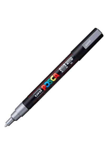 Uni Posca Silver Marker PC-3M - 0.9-1.3mm