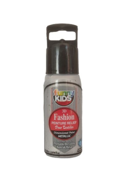 funny kids 3d Boncuk Boya Metalic Gümüş 60 Cc