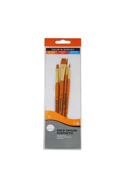 Daler Rowney Σετ 4 βουρτσών με συνθετικές τρίχες