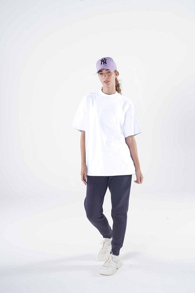 Friday Offset Tricou alb pentru damă, 100% bumbac, cu decolteu rotund