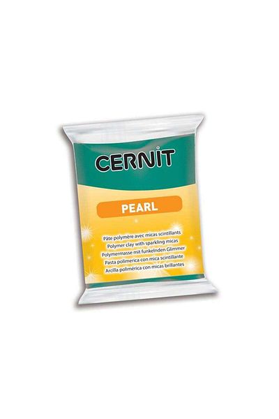 Cernit Pearl Polymer - 56 g Green 600 Clay