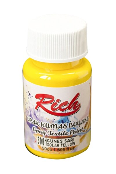 Rich Akrilik Kumaş Boyası 50 Cc Güneş Sarı Kb-035-3001