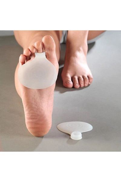 Devi Middle Finger Metatarsal Silicone Pad Callus Protector Metatarsal Pad Metatars Cushion Double