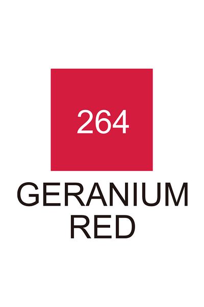 Zig Kurecolor Kc-3000 Twin S - 264 Gehanium Red Shoulder Brand Pen