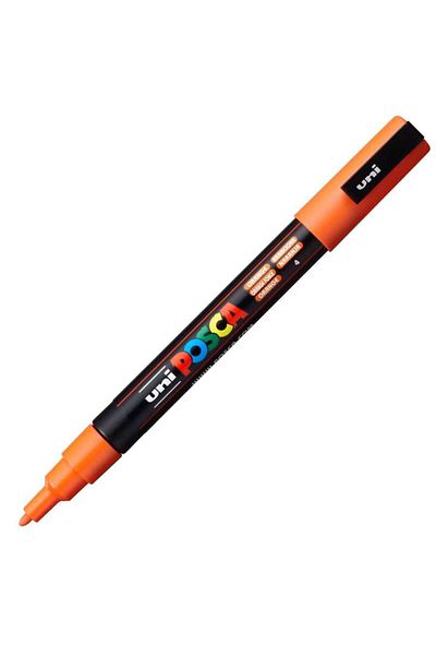 Uni Orange Posca Marker - Pc-3M 0.9-1.3 mm