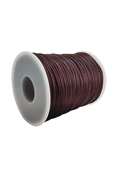 LA TINY AKSESUAR 5 Metre Kahverengi Floş Ip Naylon Saten, Dostluk-sanş Bileklikleri, Kolye Takı Yapımı