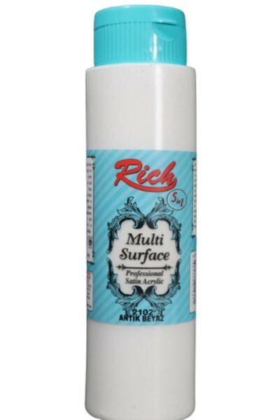 Rich Multi Surface Akrilik Boya 500 Cc 2102 Antik Beyaz