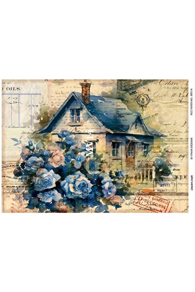 LİNEART Pirinç Dekopaj Kağıdı No:MAVİ14- 29X42cm