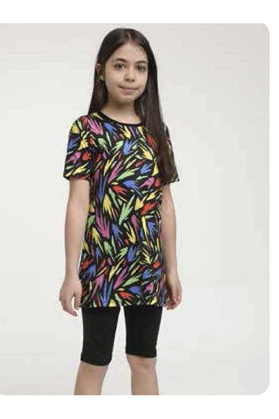 GC GÖKHAN CLUB Half Sleeve and Half Closed Hijab Swimsuit - Girl