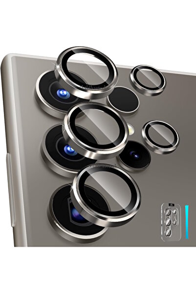 m.tk moveteck Samsung Galaxy S24 Ultra Uyumlu  Kamera Koruyucu Lens Camı Meta...