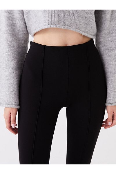LC Waikiki Extra szűk szabású női leggings - lapos szabású, rugalmas derékkal