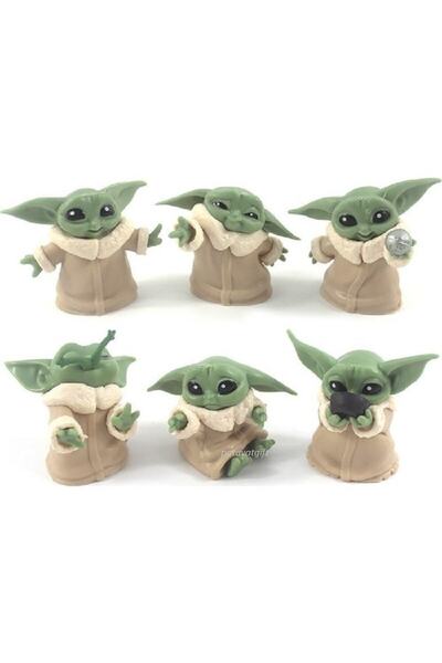 Patavat Baby Yoda 6lı Set Figür Biblo 6 Adet Figür