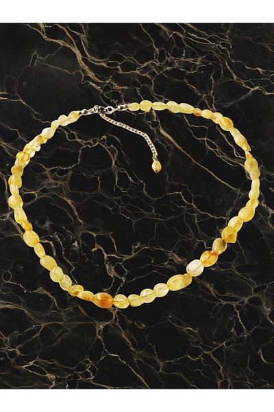 ayrestyle Citrine Necklace - Money abundance and blessing stone Citrine Natural Stone Necklace