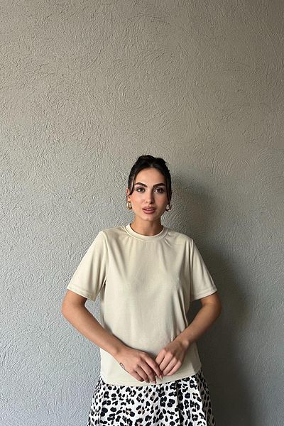 Seda Yalçın Atelier Beige Crew Neck T-shirt