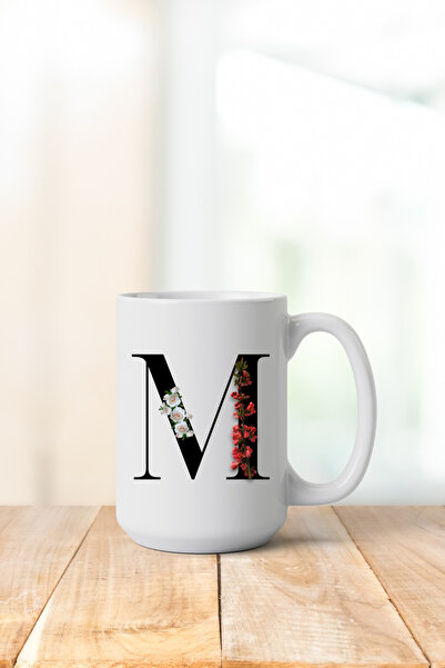 M Letter Porcelain Mug