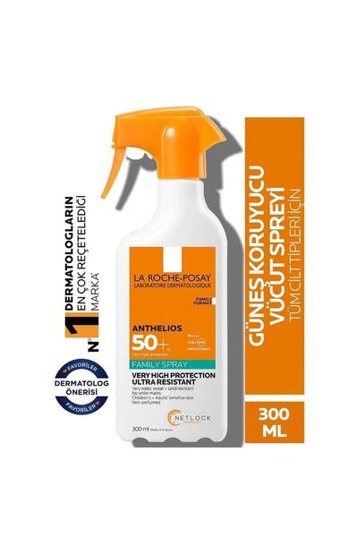 La Roche Posay Anthelios Family Spray Spf+50 Tüm Cilt Tipleri Için Vücut Güne...