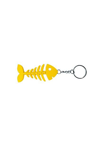 Tesseract Yellow Animated Anchor Keychain