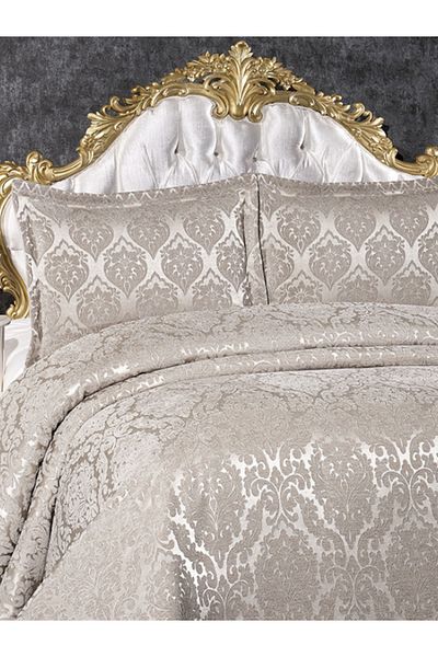 Solinas Collection Dirhem Mink Double Chenille Pique Bedspread