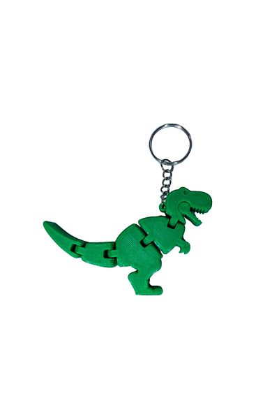 Tesseract Green Dino Movable Keychain