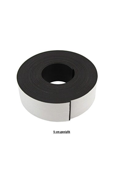 Hdg 2 Metre Çok geniş ve kalın Yapışkanlı Şerit Mıknatıs Magnet  Genişlik 5 cm - Kalınlık 2,2 mm