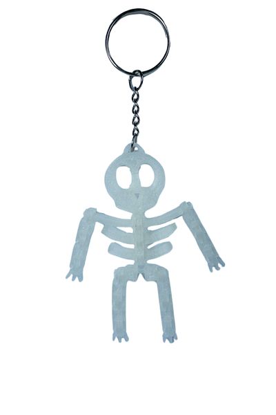 Tesseract Keychain Moving Translucent Skeletor