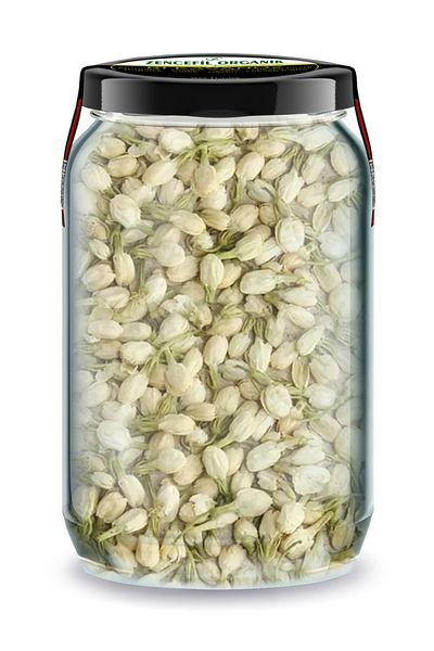 Zencefil Organik Jasmine Jasmine Flower - 660 cc.Bud Flower in Glass Jar