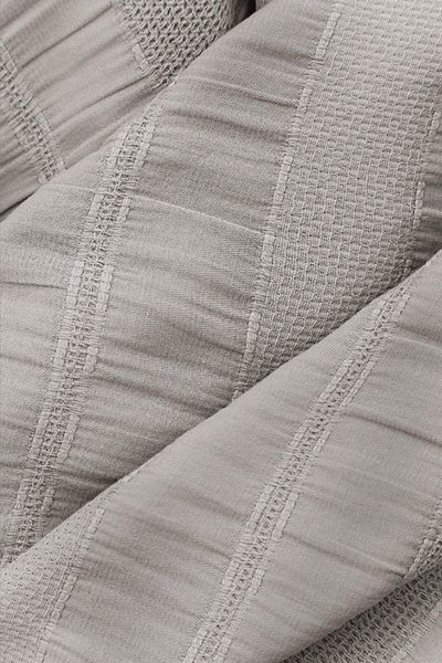 Altınbaşak River Storm 100% Cotton Double Pique Set - Fitted 230x250 cm