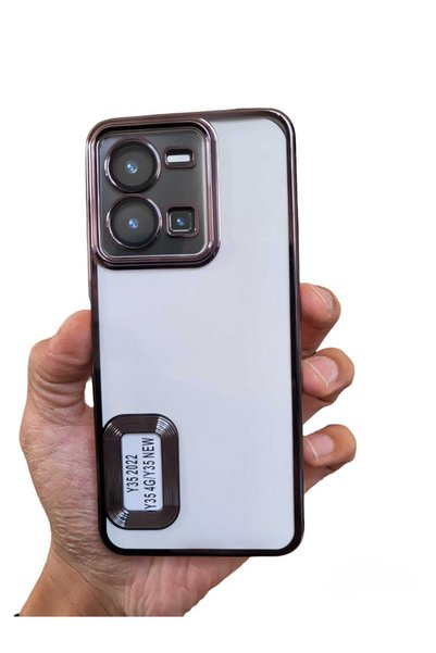 BilişimGo Technology vivo Y35 Uyumlu Kılıf 3d Kamera Korumalı Kenarları Şeffa...