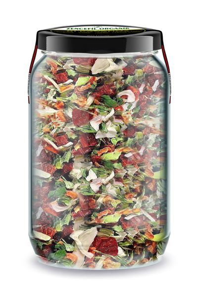 Zencefil Organik Karışık Sebze Kurusu Bi Kavanoz 660 cc. Cam Kavanozda Yemekl...