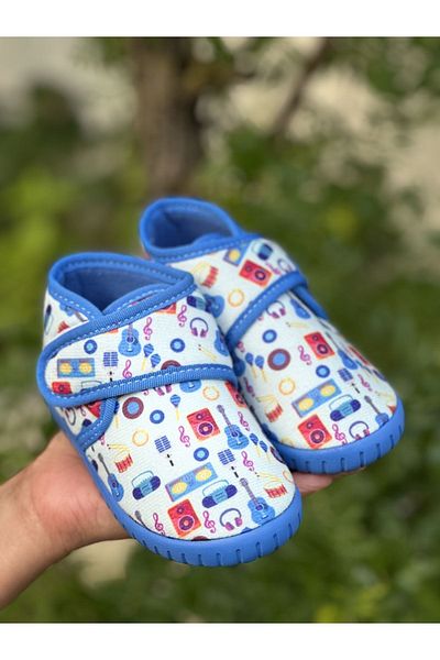 Bold Boutique Pantofi de creșă pentru copii cu velcro Utilizare confortabilă Papuci de casă eleganti de iarnă