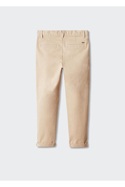 MANGO Kids Pamuklu chino pantolon
